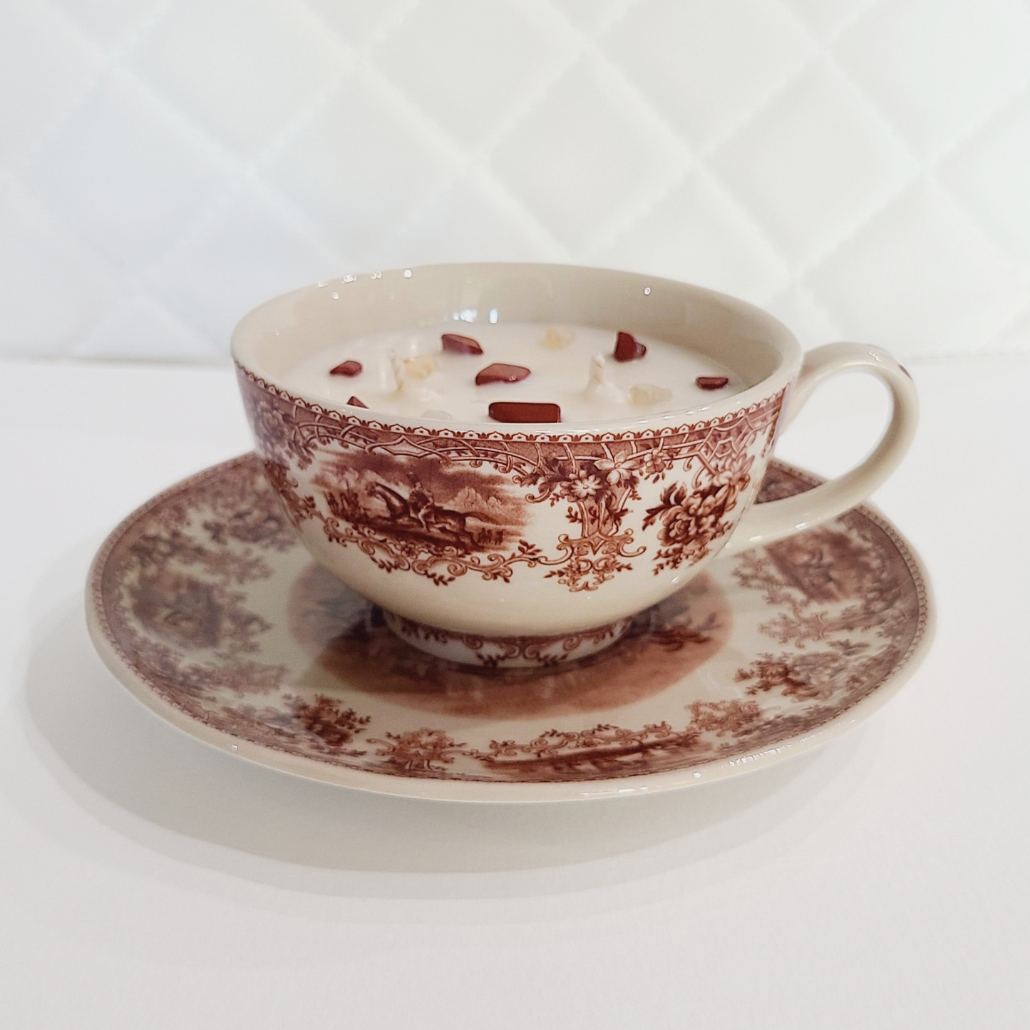 Coffee & Cacao | Vintage Transferware Teacup Candle