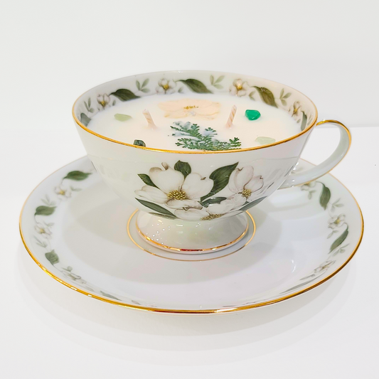 Winter Woods | 1960's Jaeger & Co Bavaria Vintage Teacup Candle