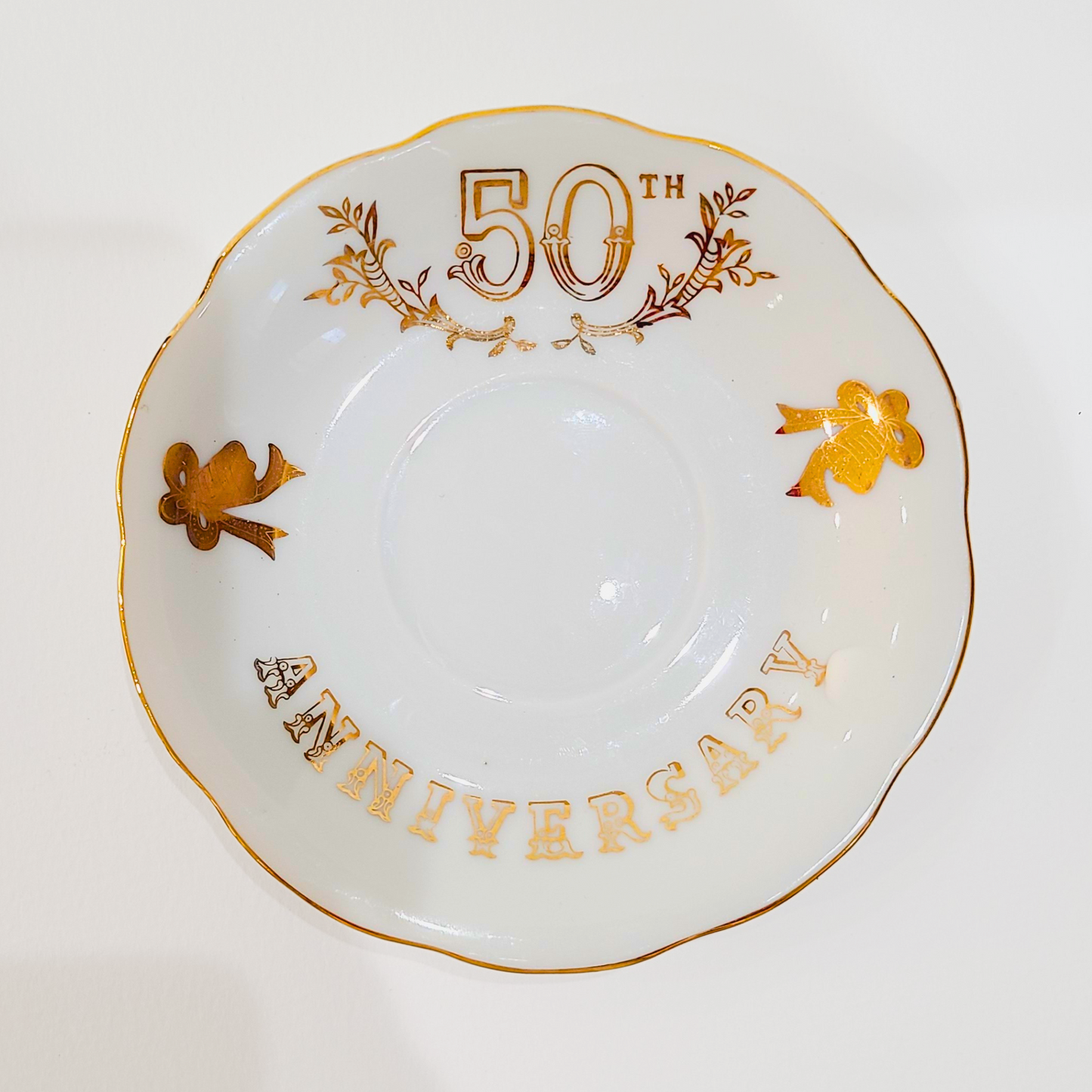 Sun Kissed | 1982 Lefton China 50th Anniversary Vintage Teacup Candle