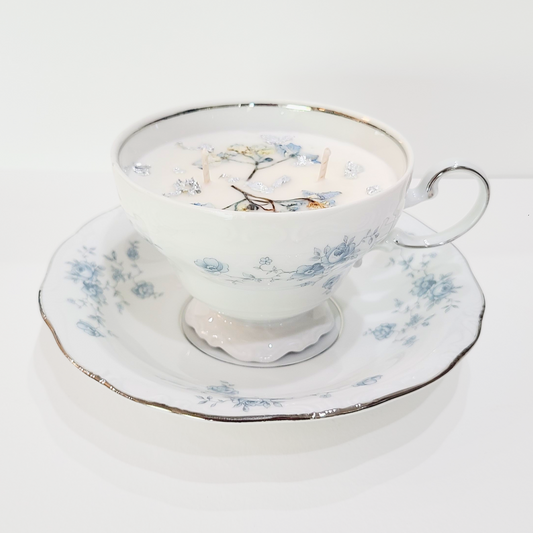 Pearl & Peony | 1970's Johann Haviland Vintage Teacup Candle