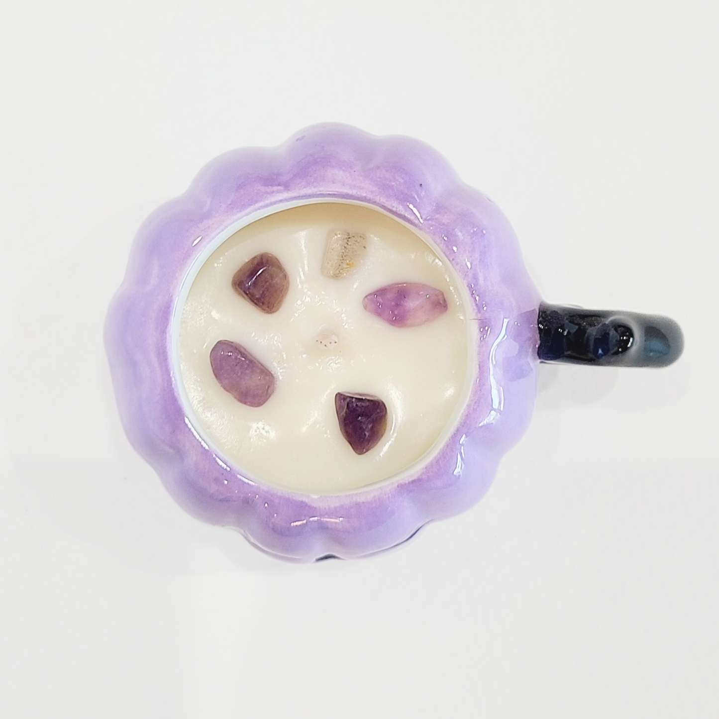 Autumn Spice | Boutique Halloween Mini Purple Pumpkin Teacup Candle