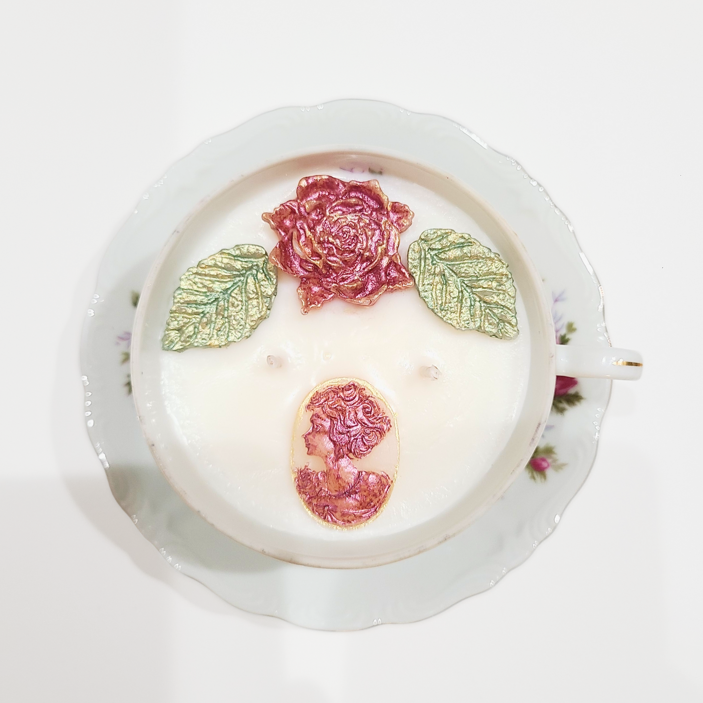 Musky Rose | 1960's Vintage Teacup Candle