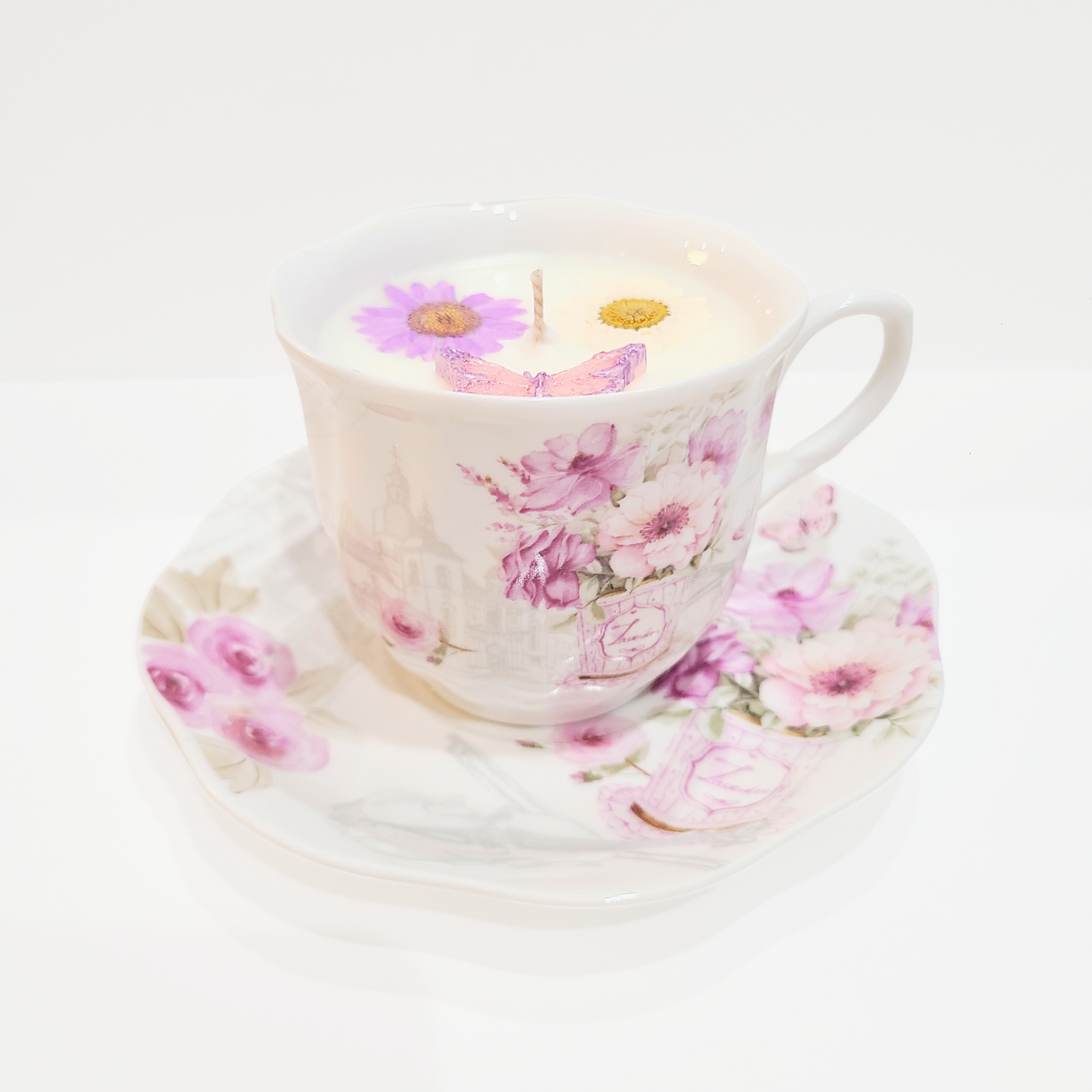 French Meadow | Floral Scripture Boutique Teacup Candle