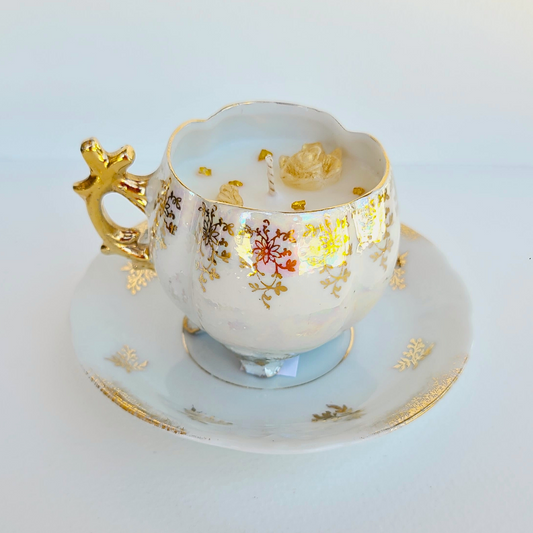 Just Jasmine | Hand Painted Vintage German Teacup Candle