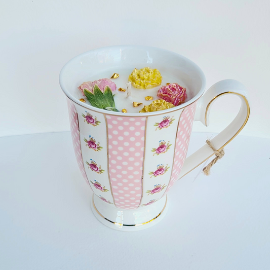 Desert Bloom | Boutique Mug Teacup Candle