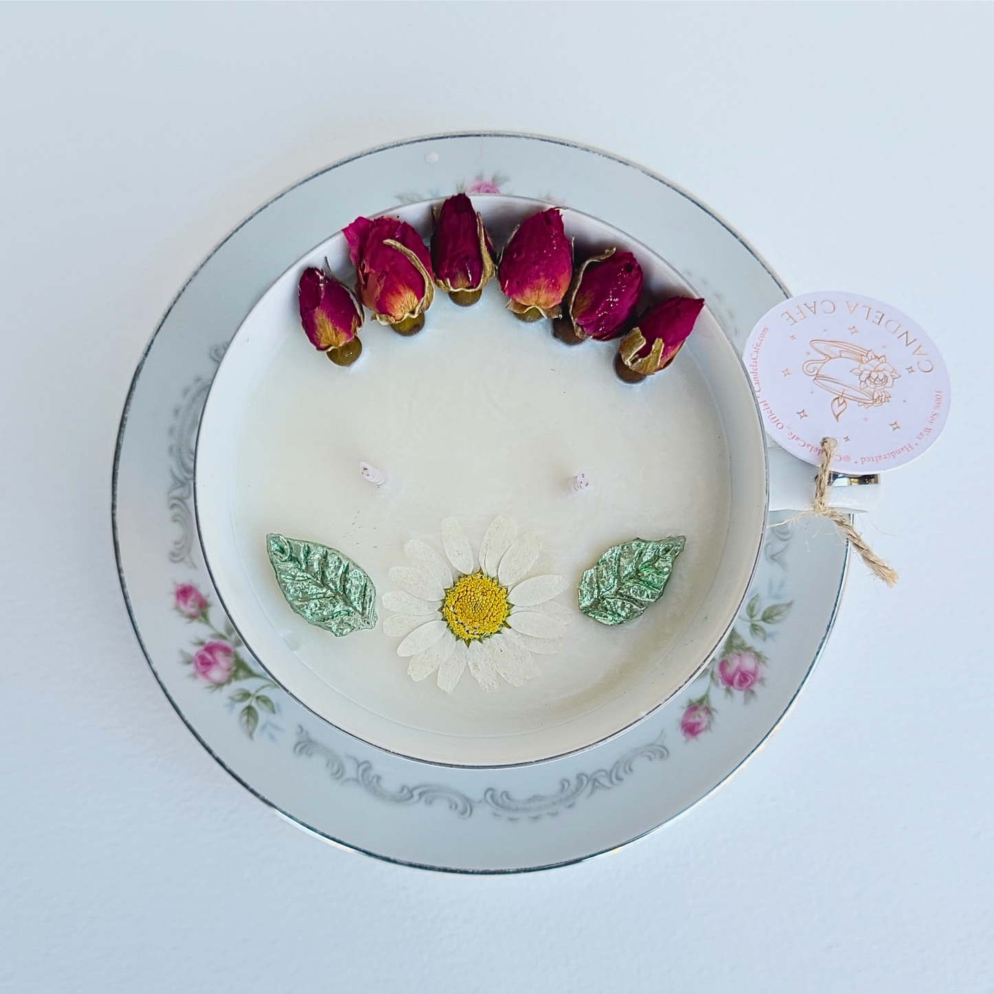 Blushing Willow | 1970's Japanese Teacup Candle