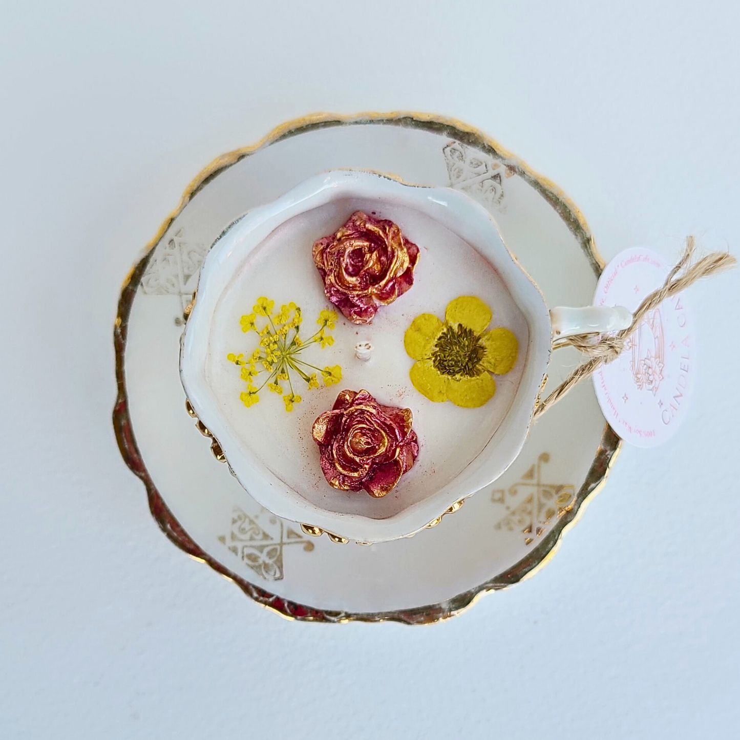 Desert Bloom | 1800's Vintage Teacup Candle